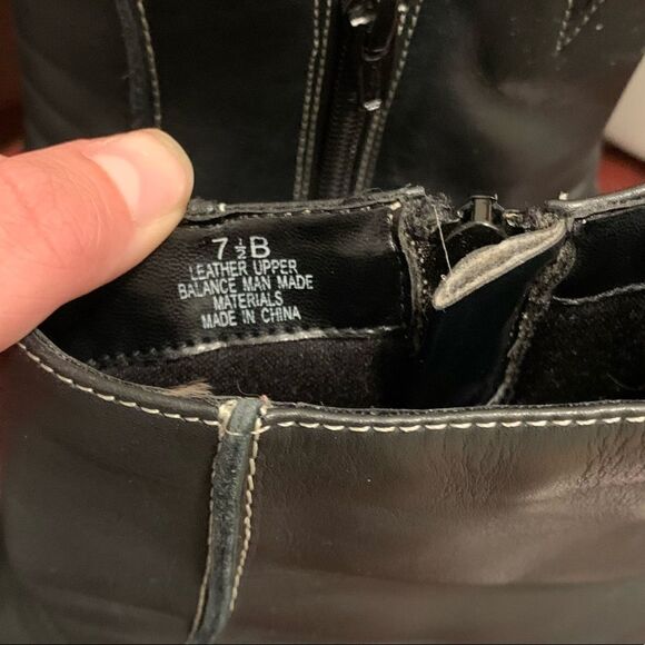 3 for $30! Black bakers boots. Leather size 7.5‎ - Picture 3 of 10